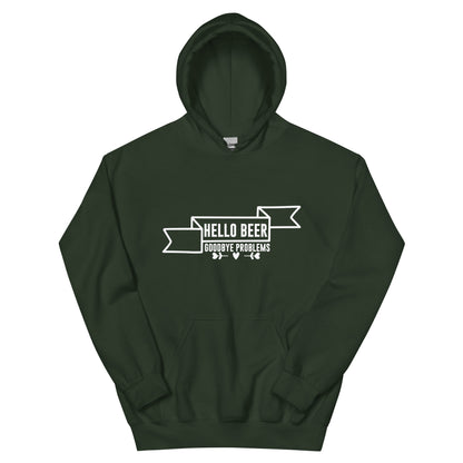 Hello Beer, Goodbye Problems Unisex Hoodie