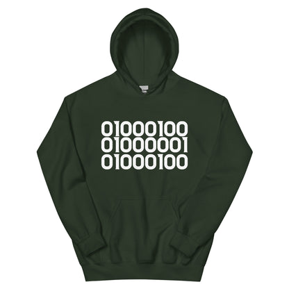 DAD in Binary Unisex Hoodie