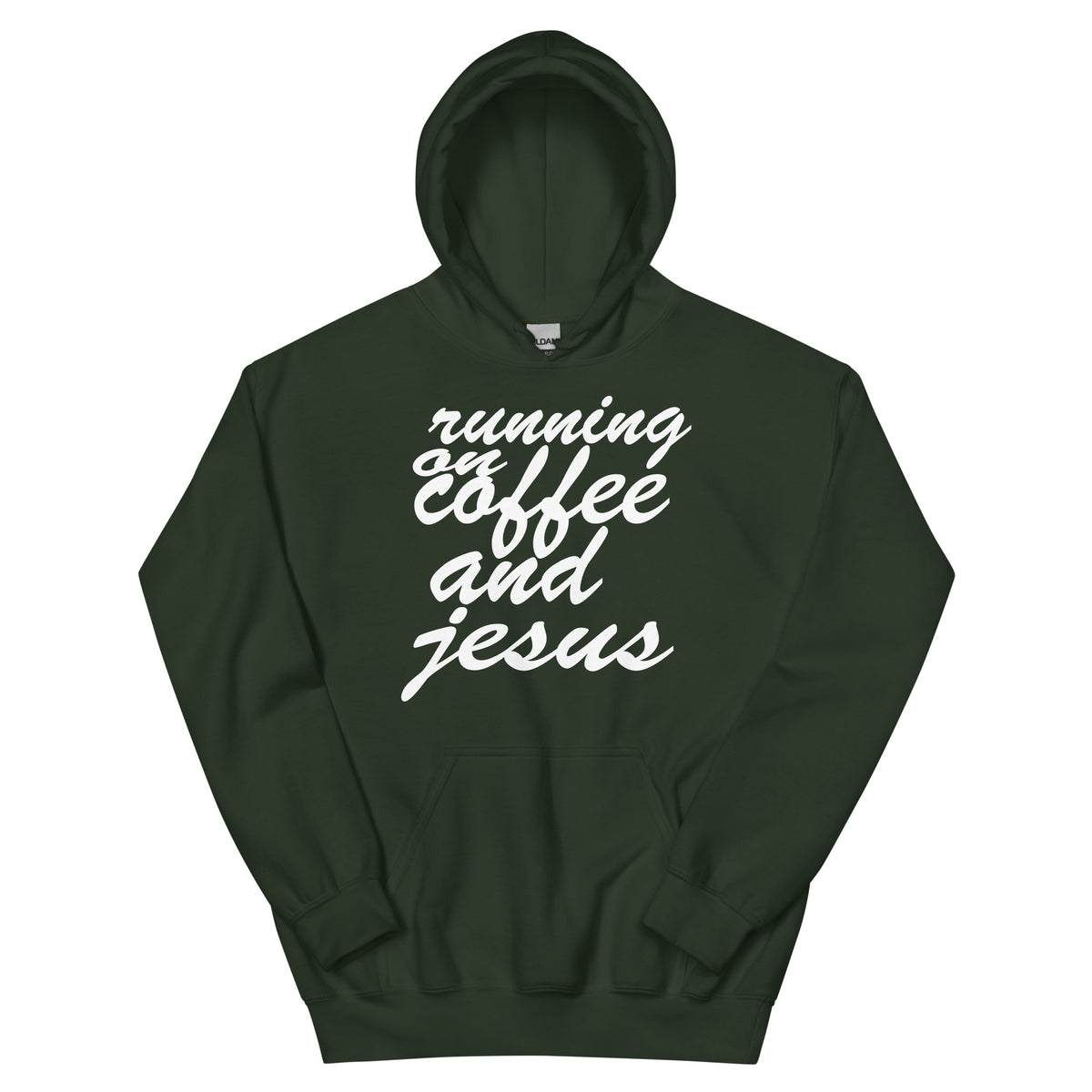 Running on Coffee and Jesus Unisex Hoodie