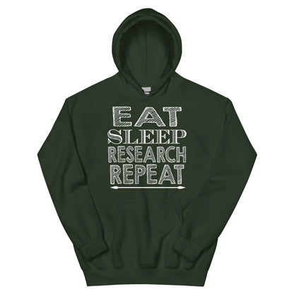 Eat Sleep Research Repeat Unisex Hoodie