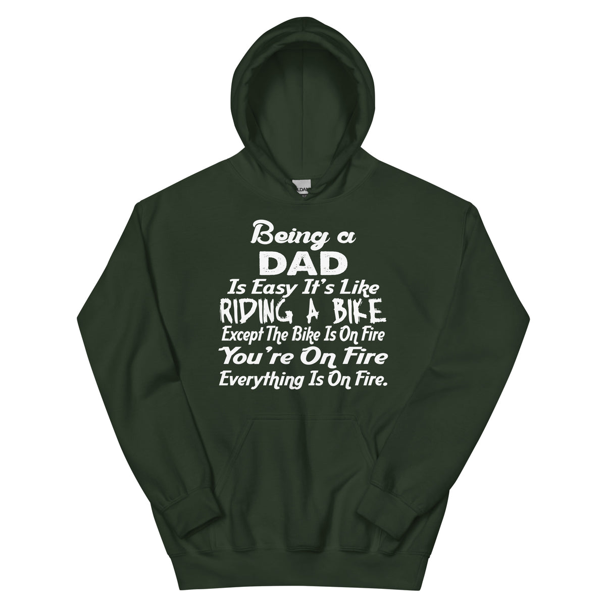 Being a Dad Is Easy, It's Like Riding a Bike Unisex Hoodie