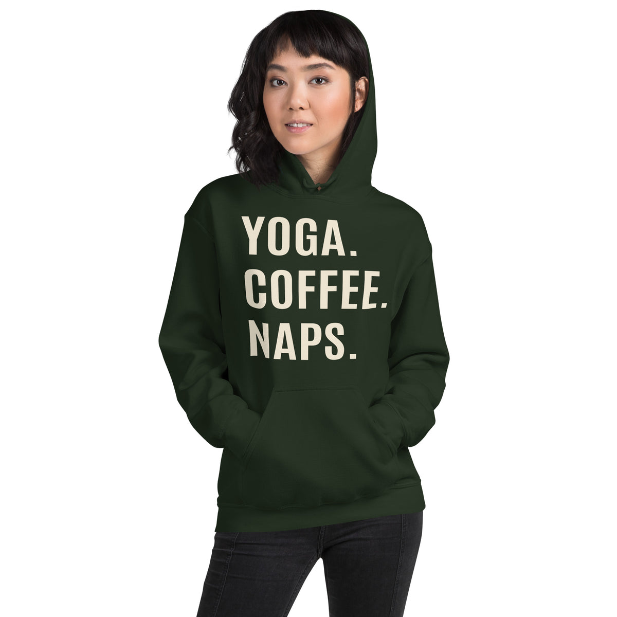 Yoga. Coffee. Naps. Unisex Hoodie