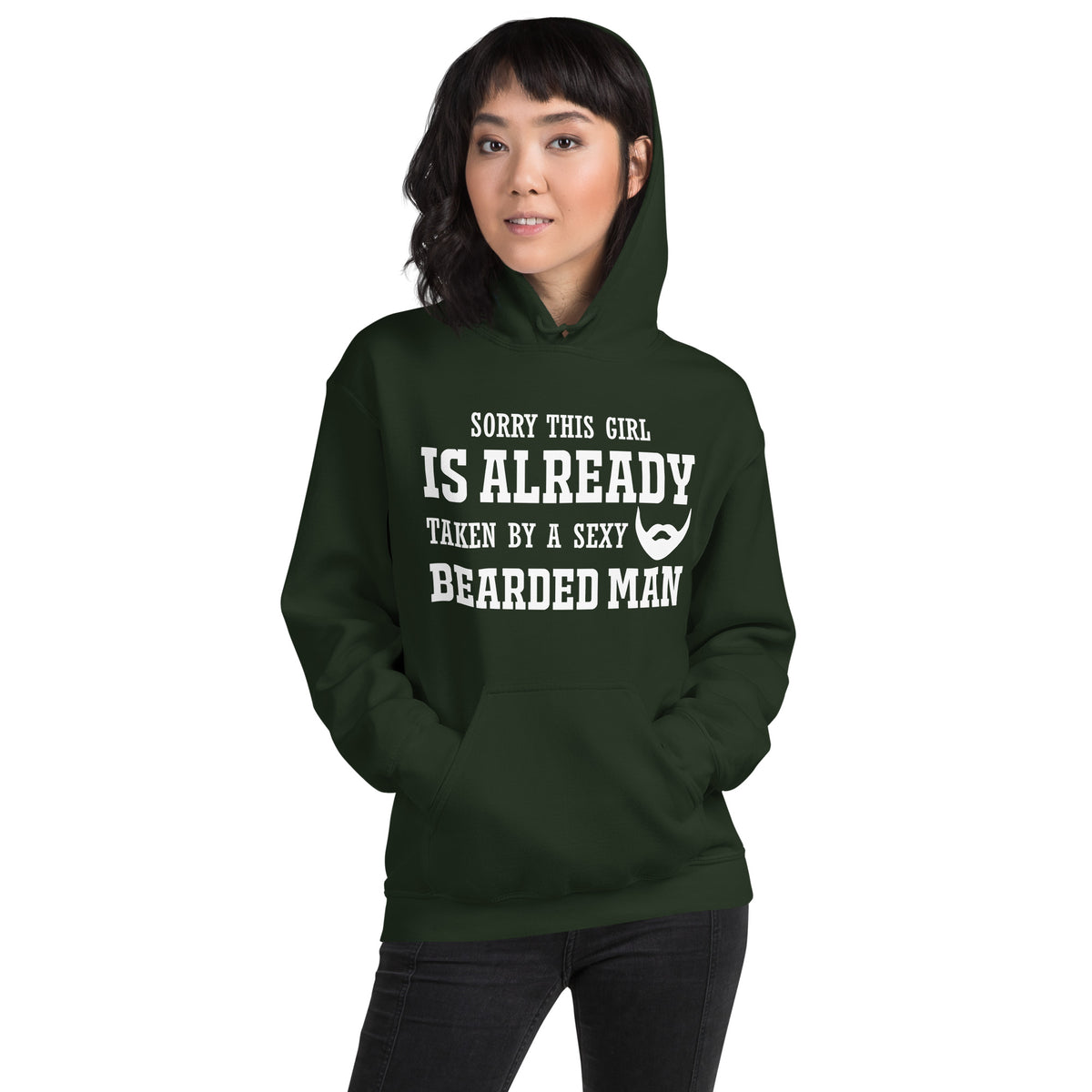 Sorry This Girl Is Already Taken by a Sexy Bearded Man Unisex Hoodie