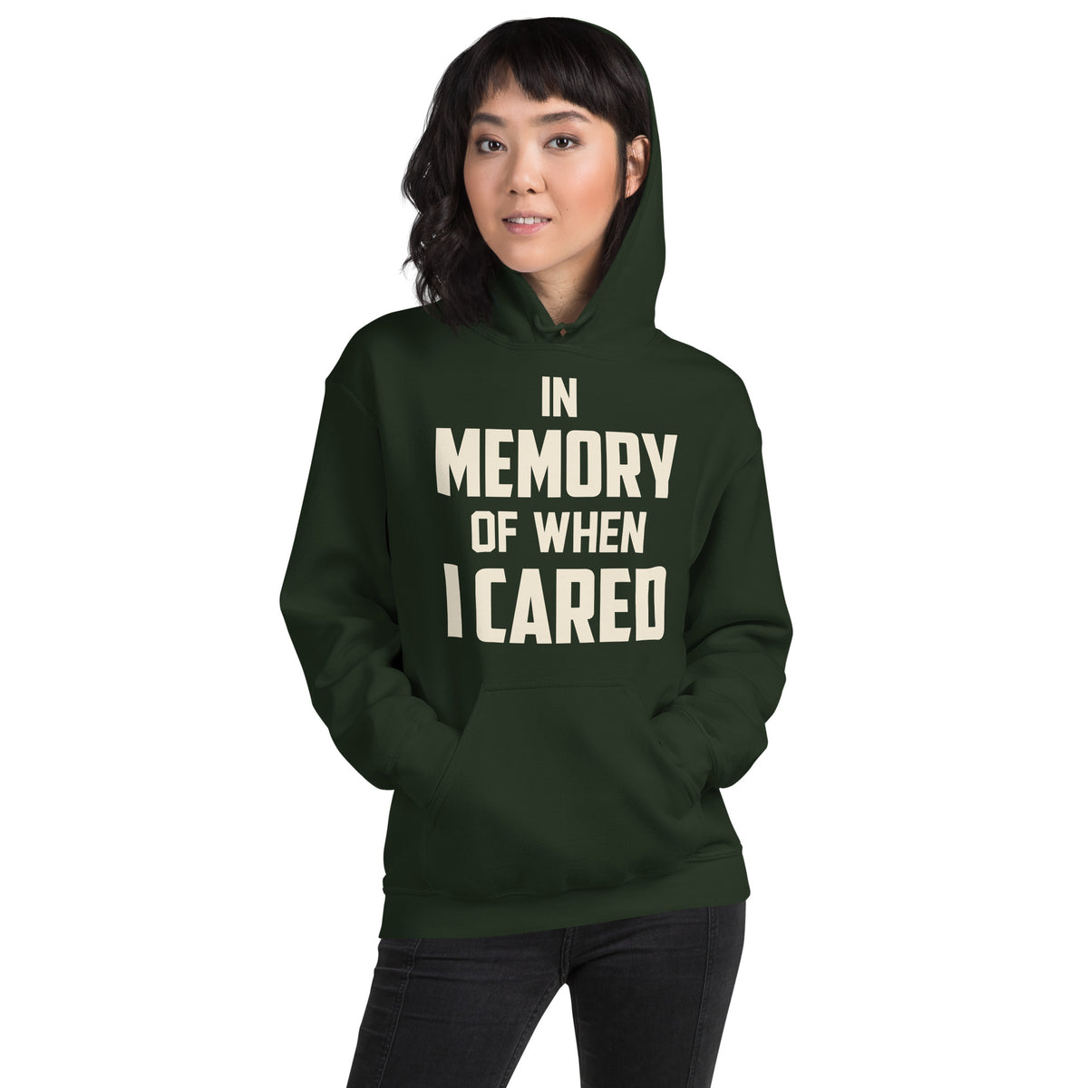 In Memory of When I Cared Unisex Hoodie