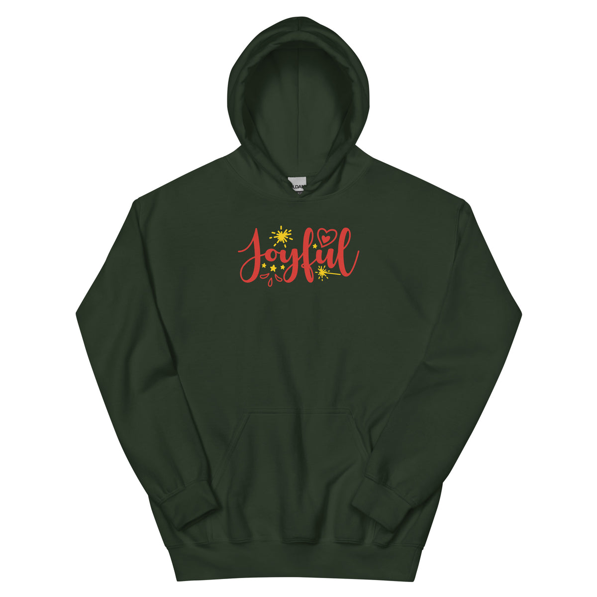 Joyful Christmas – Sparkle Script Unisex Hoodie