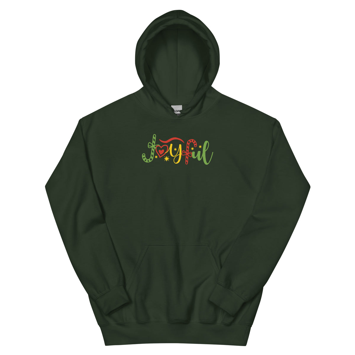 Joyful Christmas – Candy Cane Unisex Hoodie