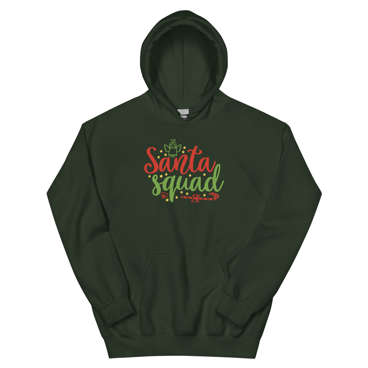 Santa Squad Christmas – Candy Cane Unisex Hoodie
