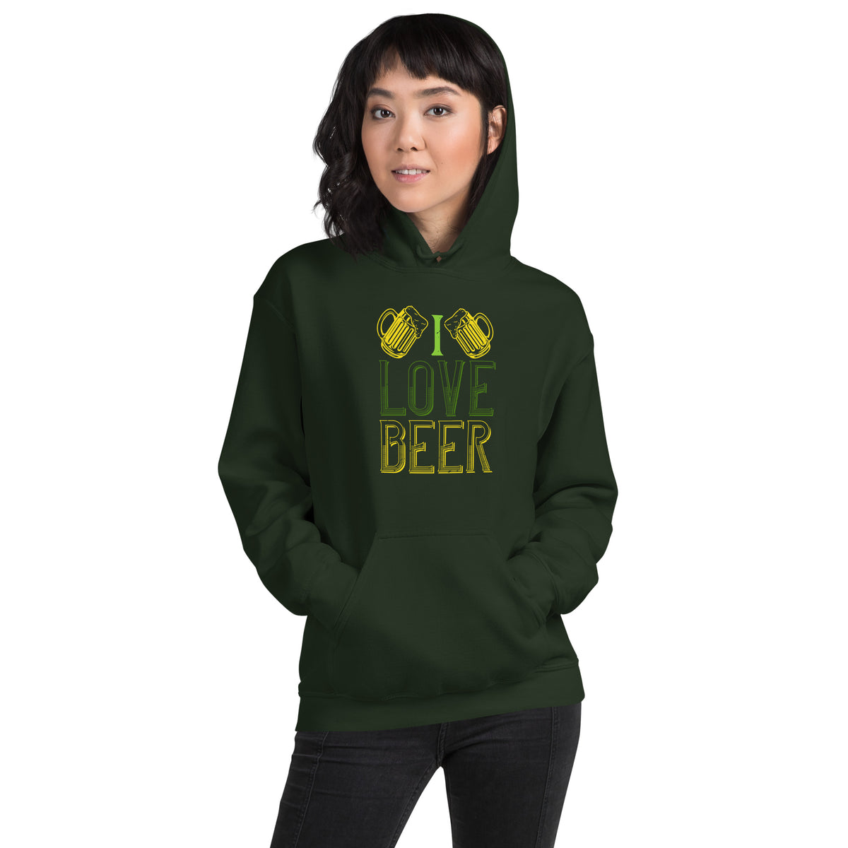 I Love Beer St. Patrick's Day Unisex Hoodie
