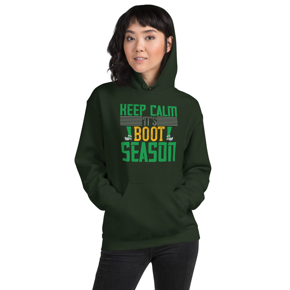 Keep Calm It's Boot Season St. Patrick's Day Unisex Hoodie