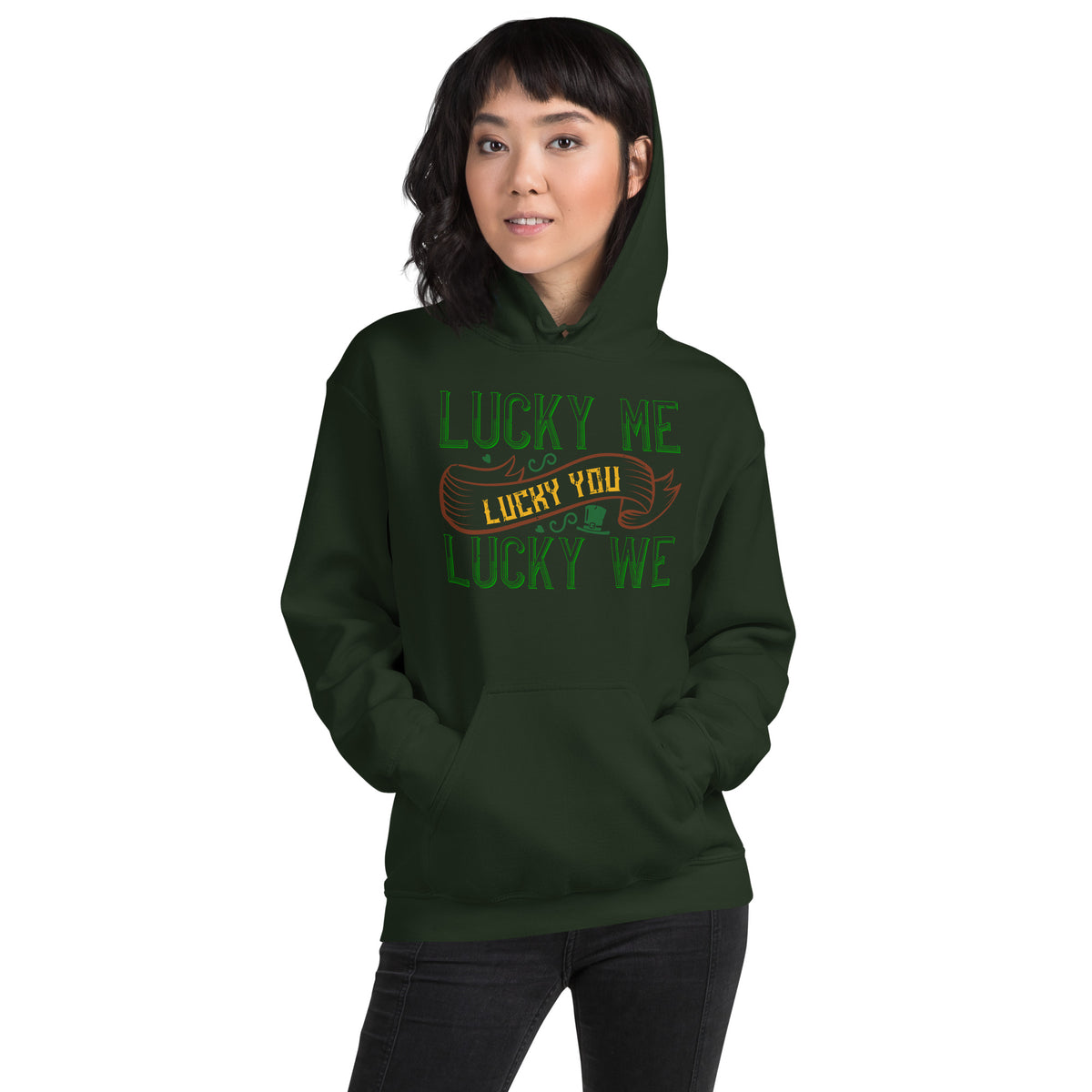 Lucky Me, Lucky You, Lucky We St. Patrick's Day Unisex Hoodie