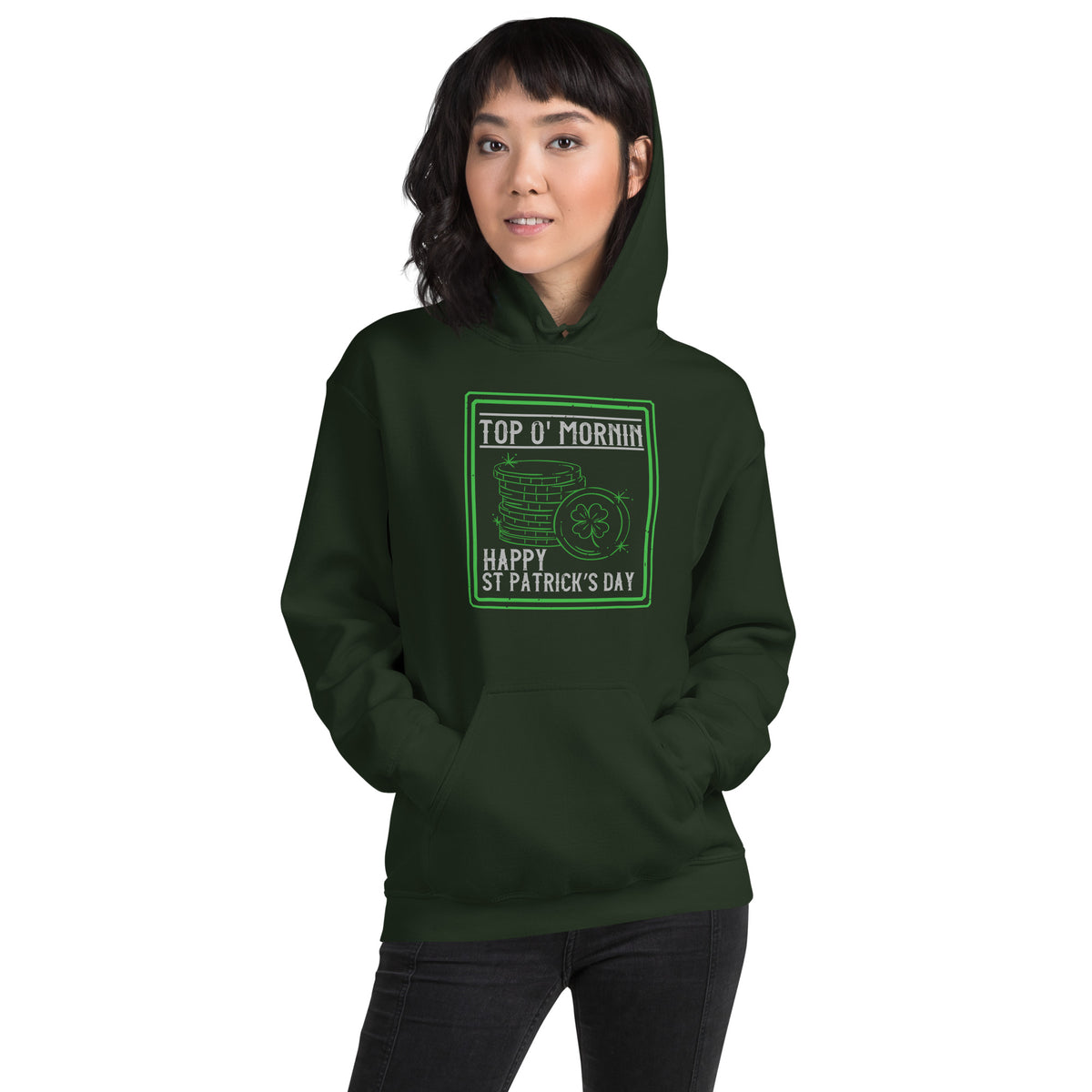 Top O' Mornin' Happy St. Patrick's Day Unisex Hoodie
