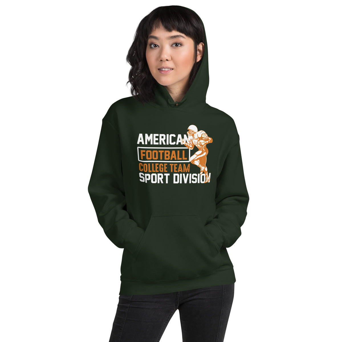 American Football College Team Sport Division Unisex Hoodie