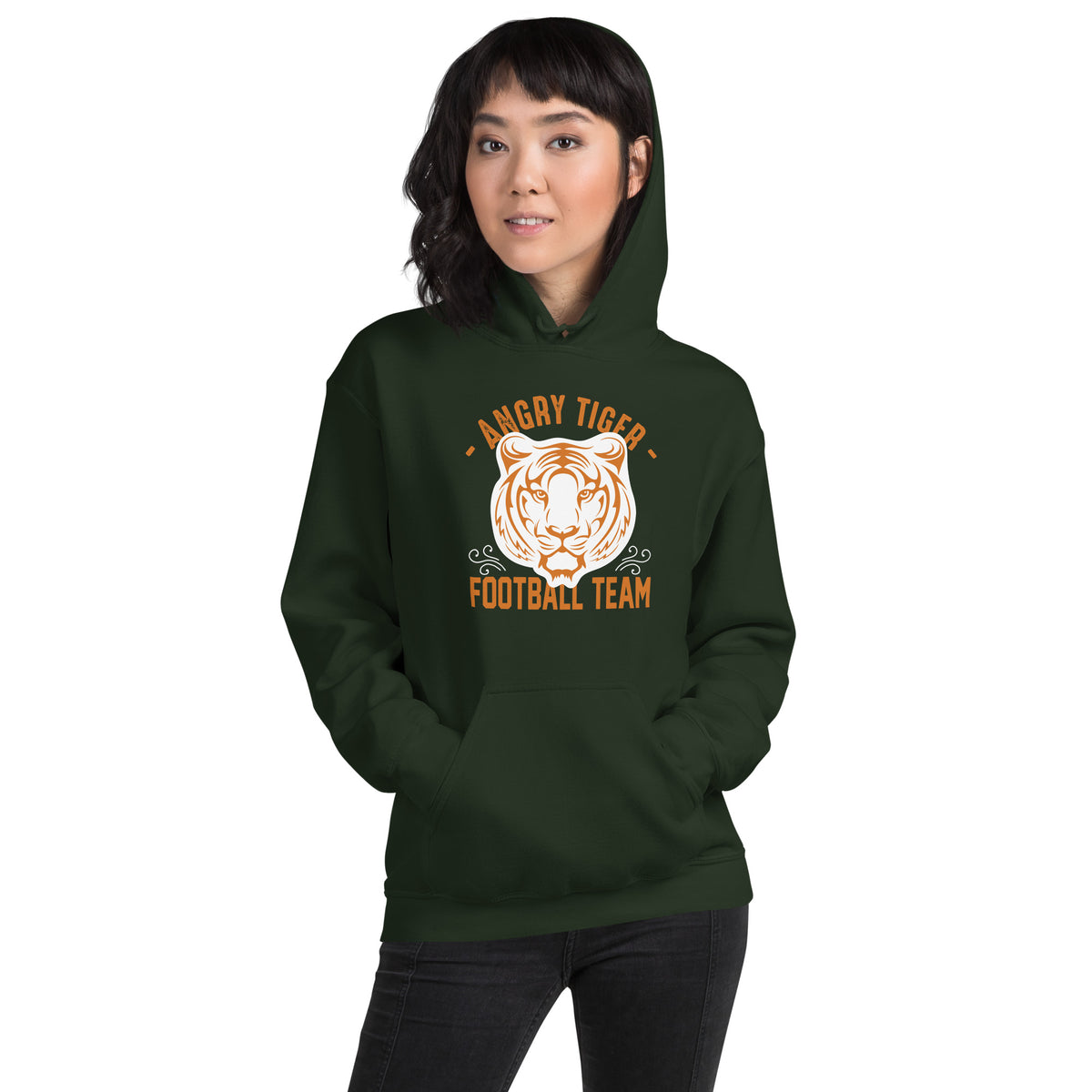 Angry Tiger Football Team Unisex Hoodie