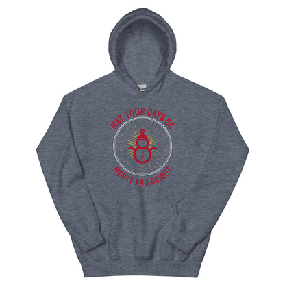 May Your Days Be Merry and Bright Christmas Unisex Hoodie