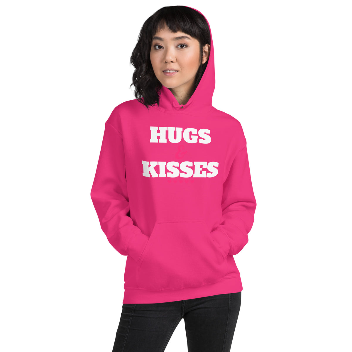 Hugs & Kisses Valentine's Day Unisex Hoodie
