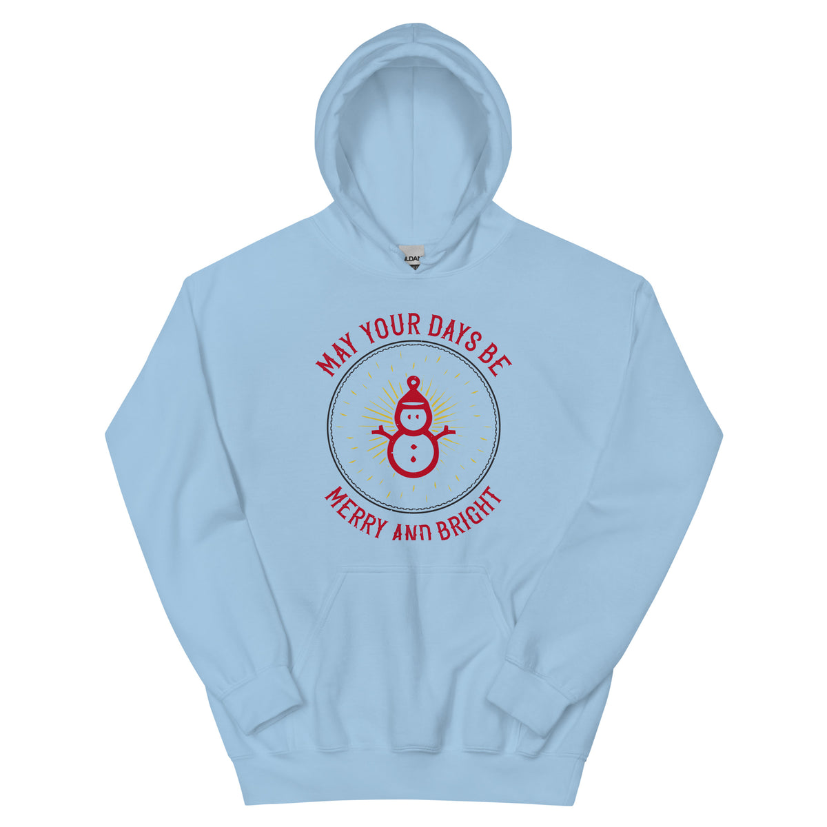 May Your Days Be Merry and Bright Christmas Unisex Hoodie