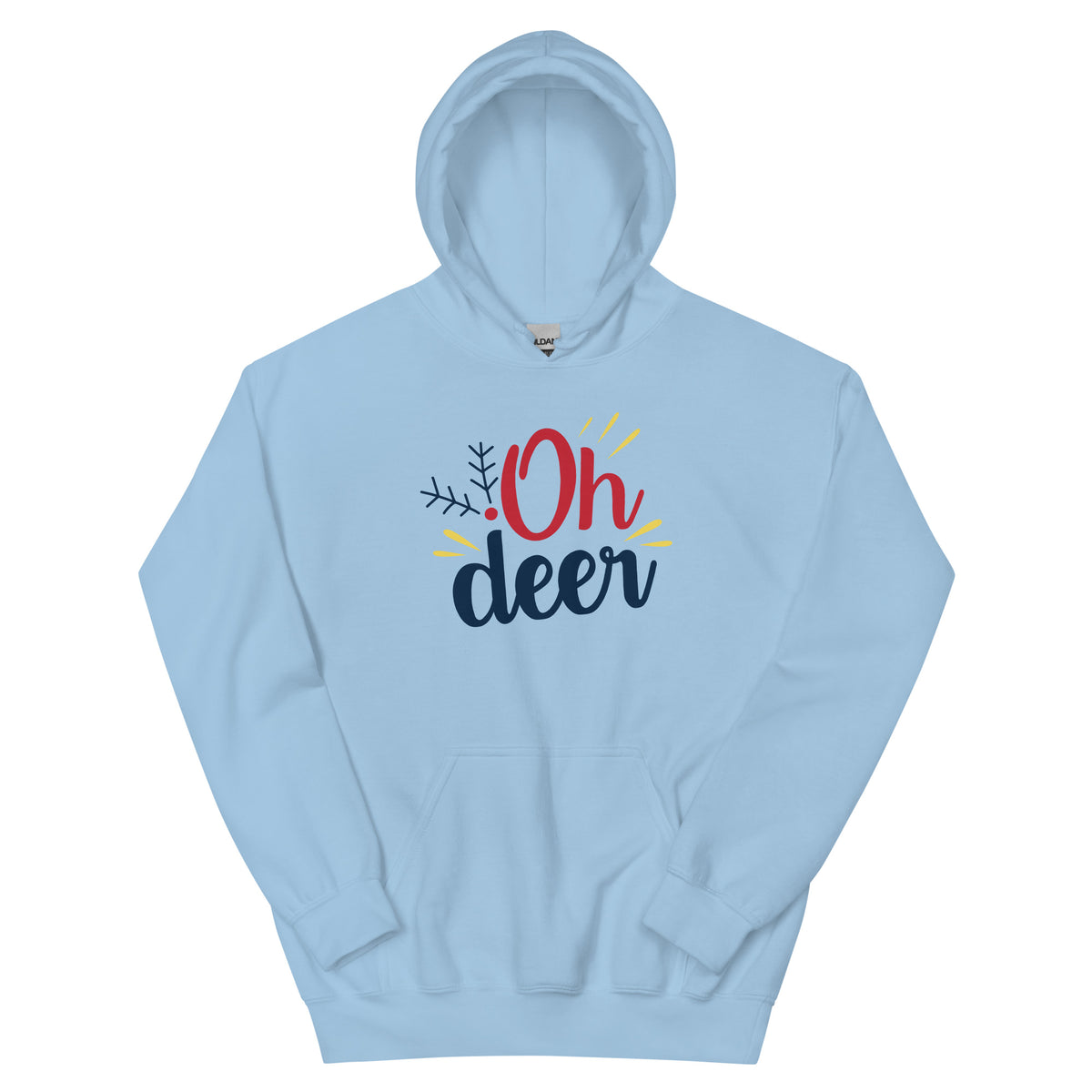 Oh Deer Christmas – Bold Script Unisex Hoodie
