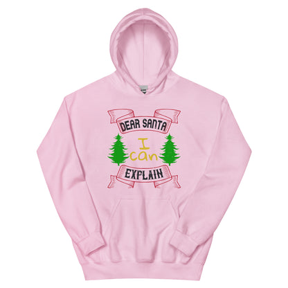 Dear Santa I Can Explain Christmas Unisex Hoodie