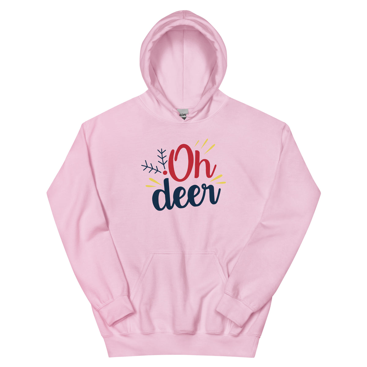 Oh Deer Christmas – Bold Script Unisex Hoodie