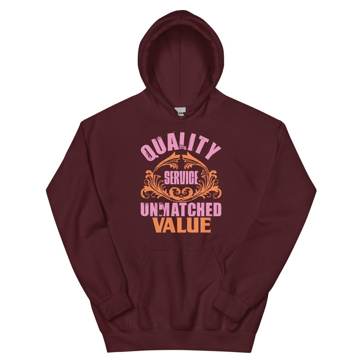 Quality Service, Unmatched Value Unisex Hoodie