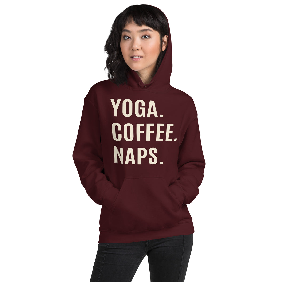 Yoga. Coffee. Naps. Unisex Hoodie