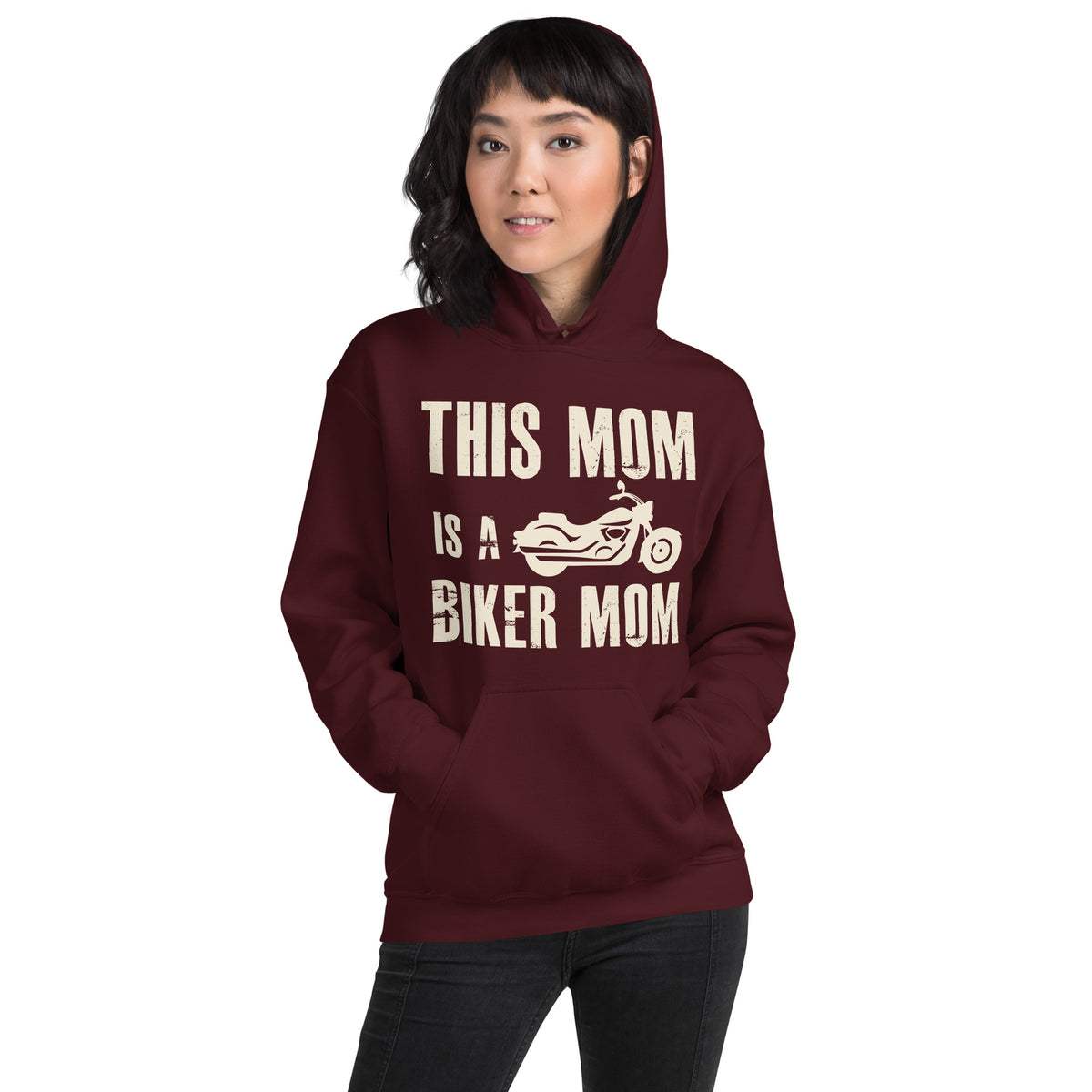 This Mom Is a Biker Mom Unisex Hoodie