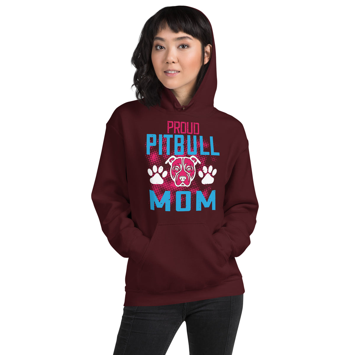 Proud Pitbull Mom Unisex Hoodie