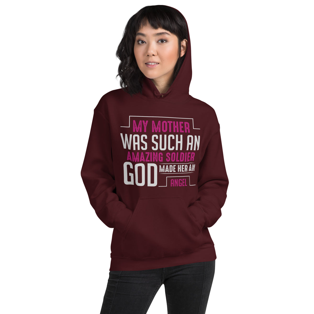 My Mother Was Such an Amazing Soldier, God Made Her an Angel Unisex Hoodie