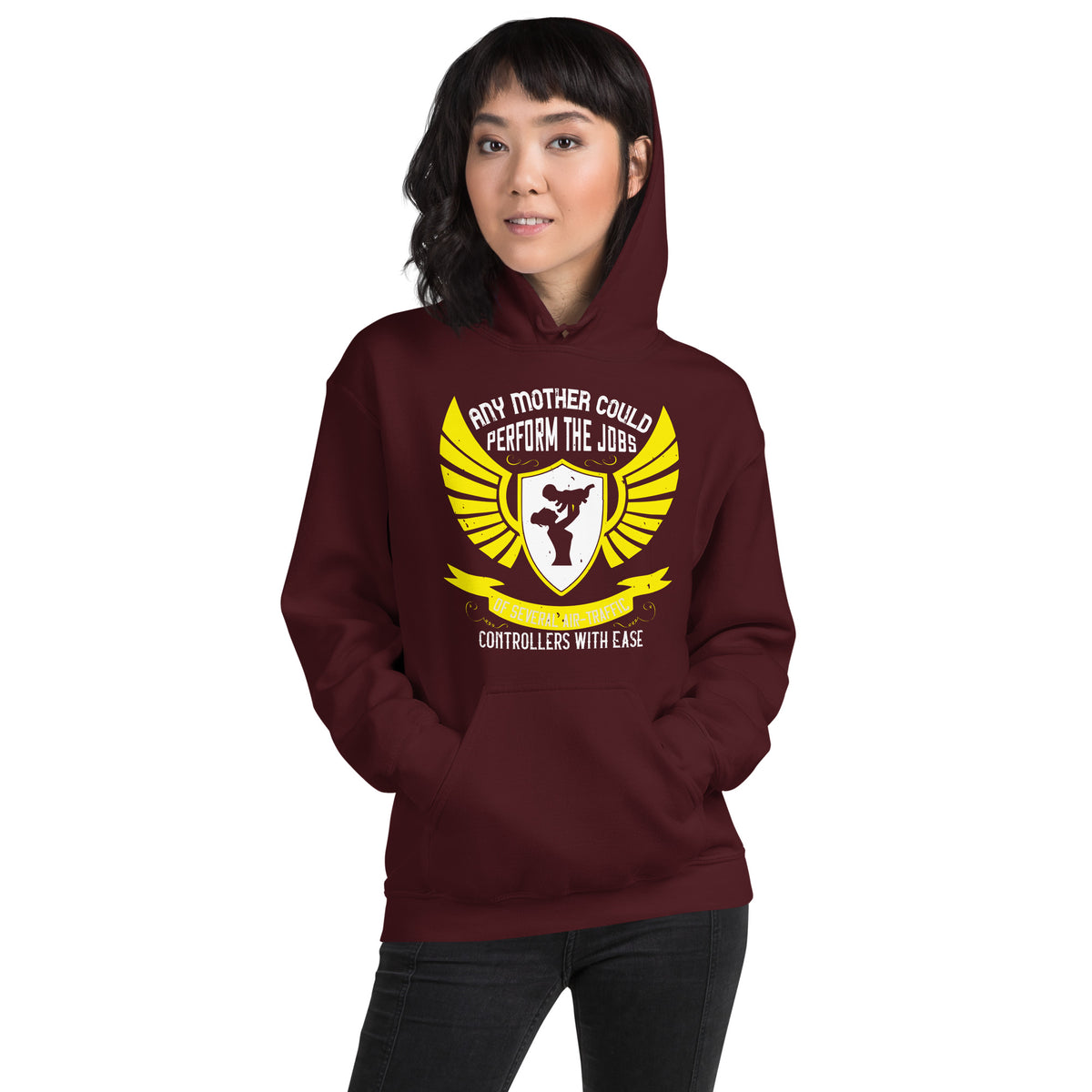 Any Mother Could Perform the Jobs of Several Air Traffic Controllers with Ease – Yellow Wings Unisex Hoodie