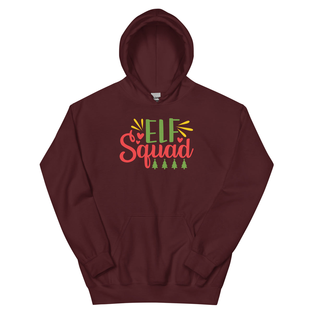 Elf Squad Christmas – Pine Trees Unisex Hoodie