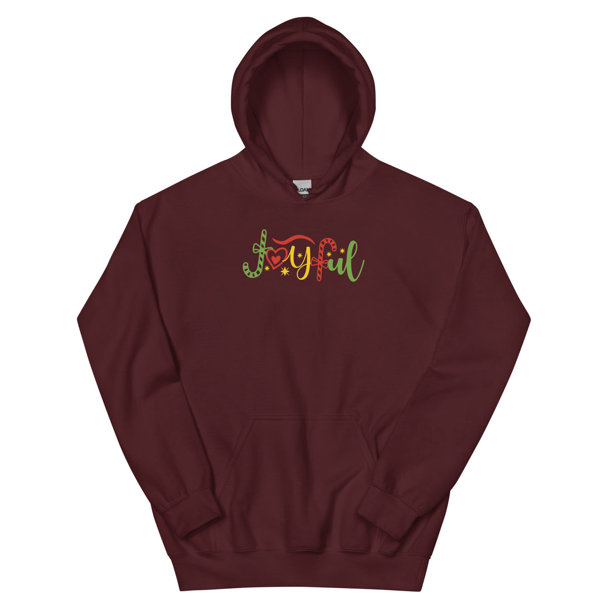 Joyful Christmas – Candy Cane Unisex Hoodie