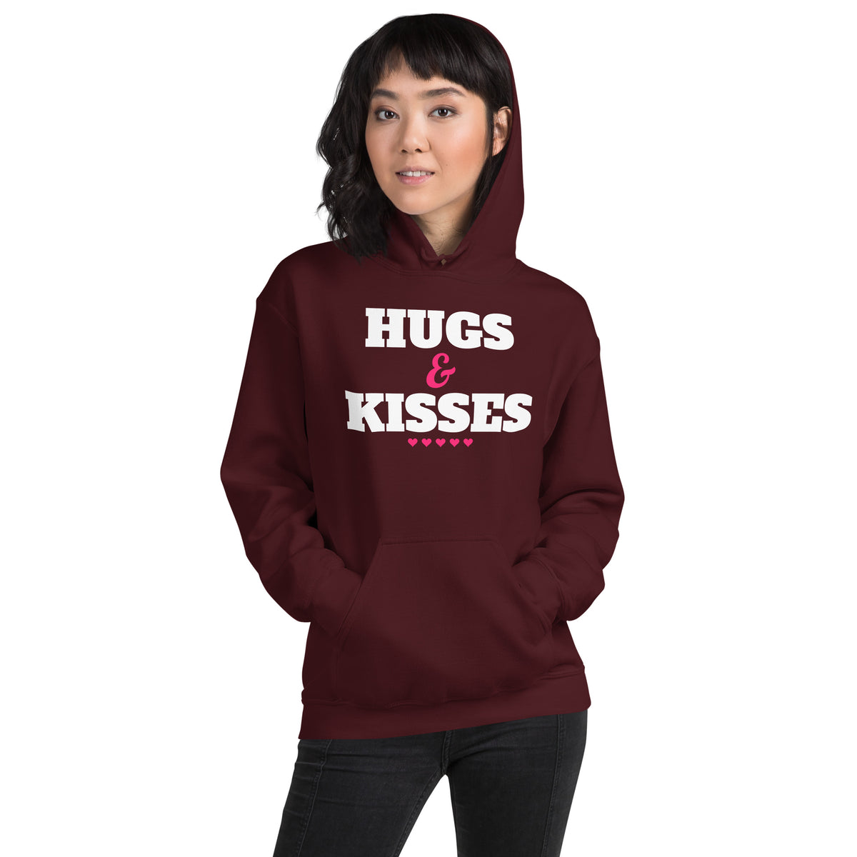 Hugs & Kisses Valentine's Day Unisex Hoodie