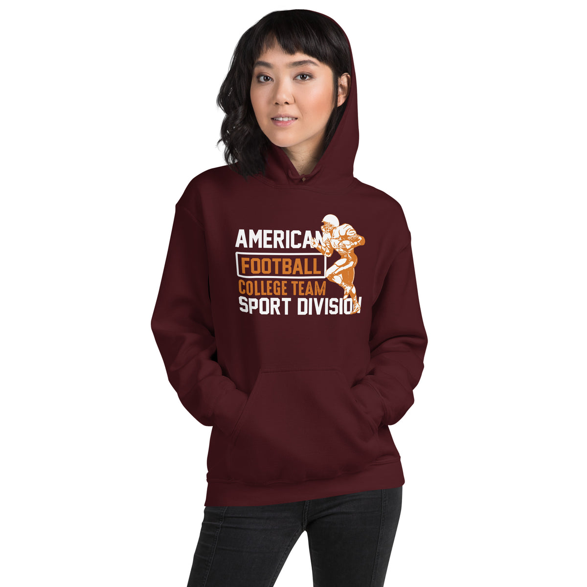 American Football College Team Sport Division Unisex Hoodie