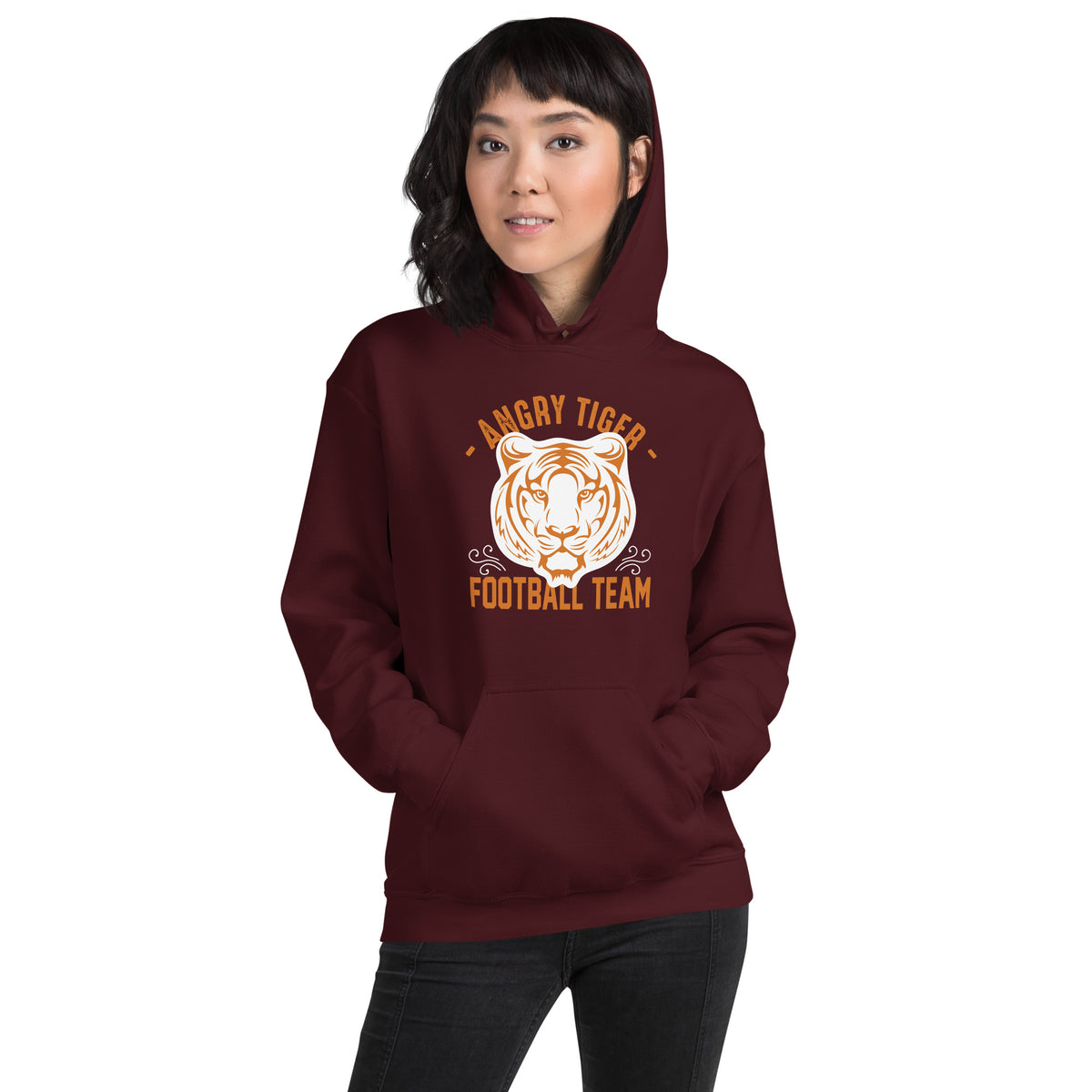 Angry Tiger Football Team Unisex Hoodie
