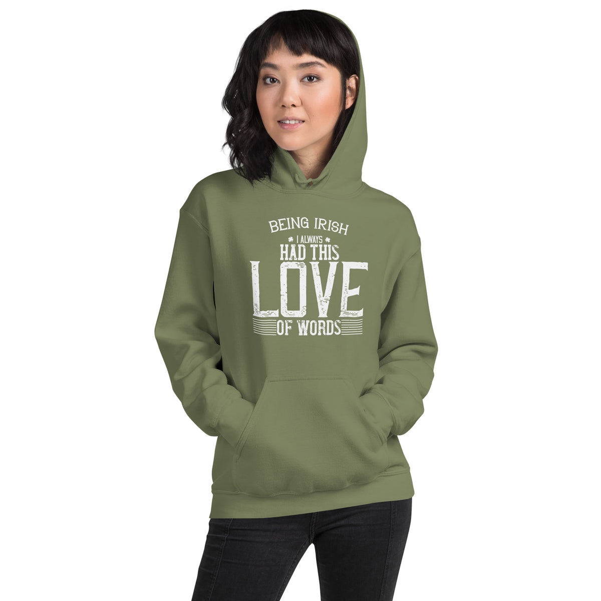Being Irish, I Always Had This Love of Words St. Patrick's Day Unisex Hoodie