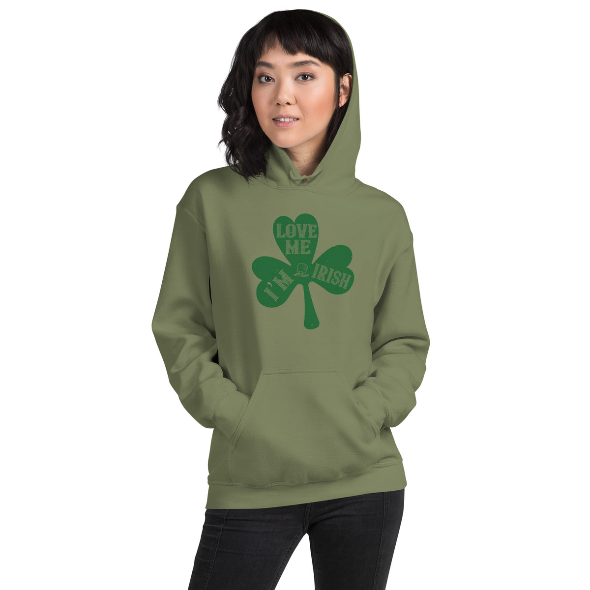 Love Me, I'm Irish St. Patrick's Day Unisex Hoodie