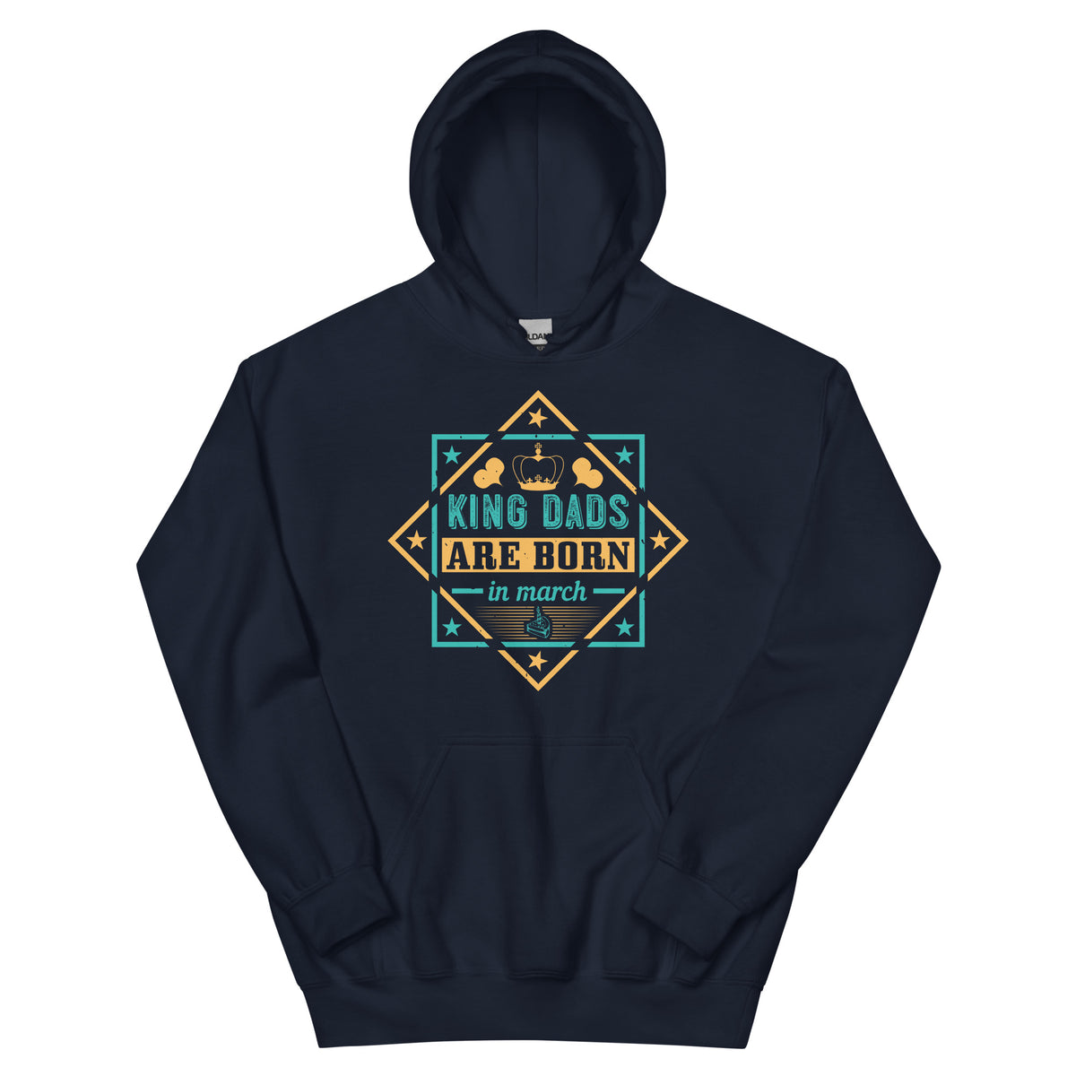 King Dads Are Born in March Unisex Hoodie