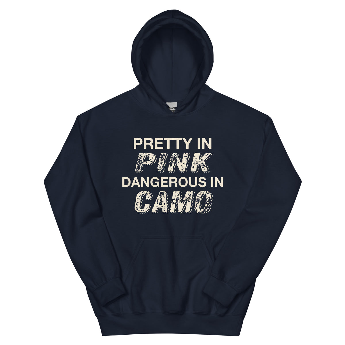 Pretty in Pink, Dangerous in Camo Unisex Hoodie