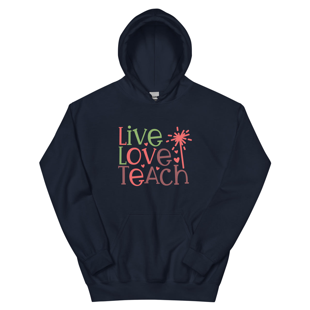 Live Love Teach Christmas – Sparkler Unisex Hoodie