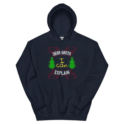 Dear Santa I Can Explain Christmas Unisex Hoodie