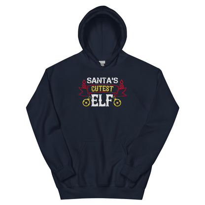 Santa's Cutest Elf Christmas Unisex Hoodie