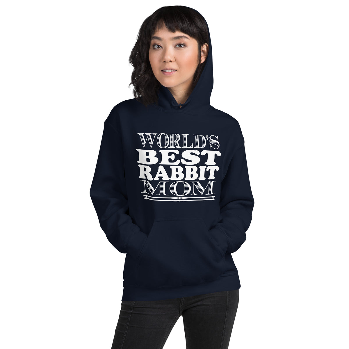 World's Best Rabbit Mom Unisex Hoodie
