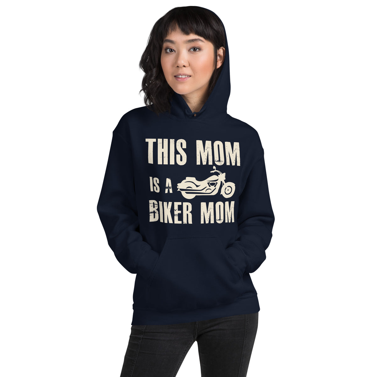 This Mom Is a Biker Mom Unisex Hoodie