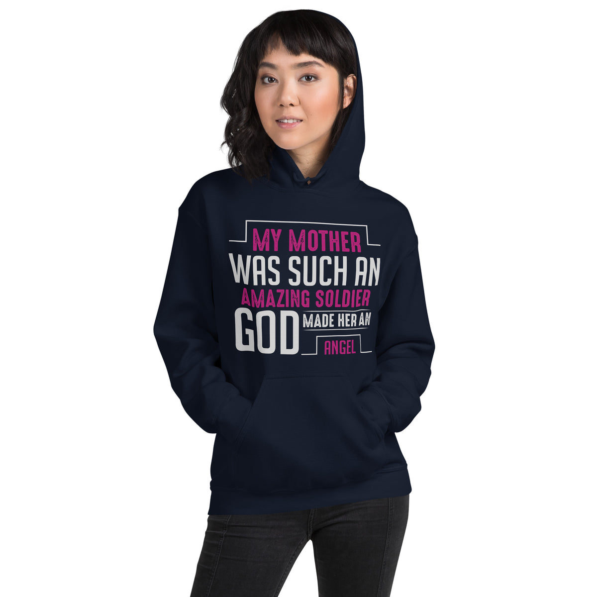 My Mother Was Such an Amazing Soldier, God Made Her an Angel Unisex Hoodie