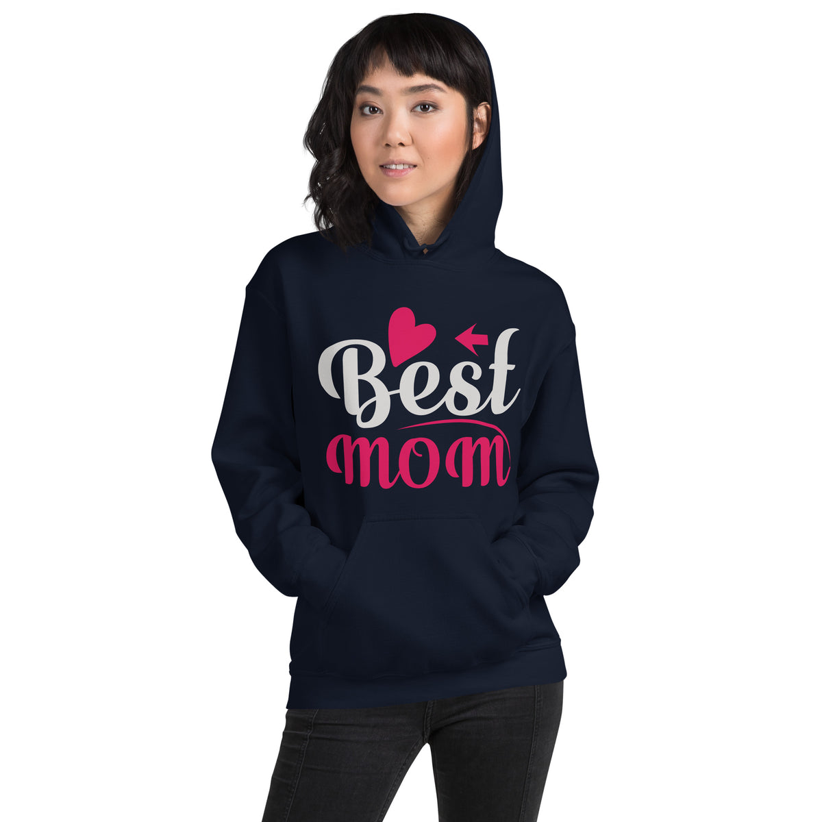 Best Mom – Heart Arrow Unisex Hoodie