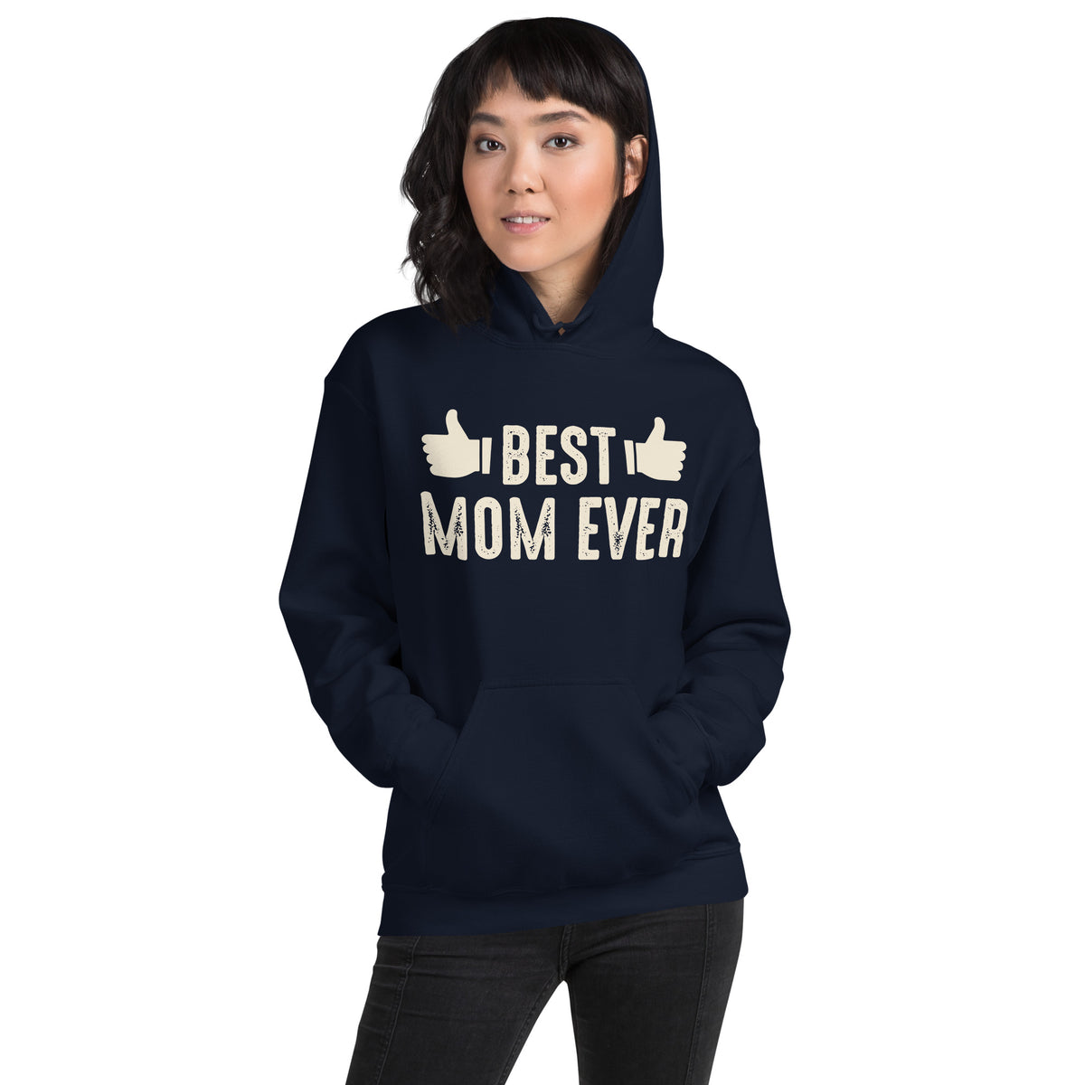 Best Mom Ever – Thumbs Up Unisex Hoodie