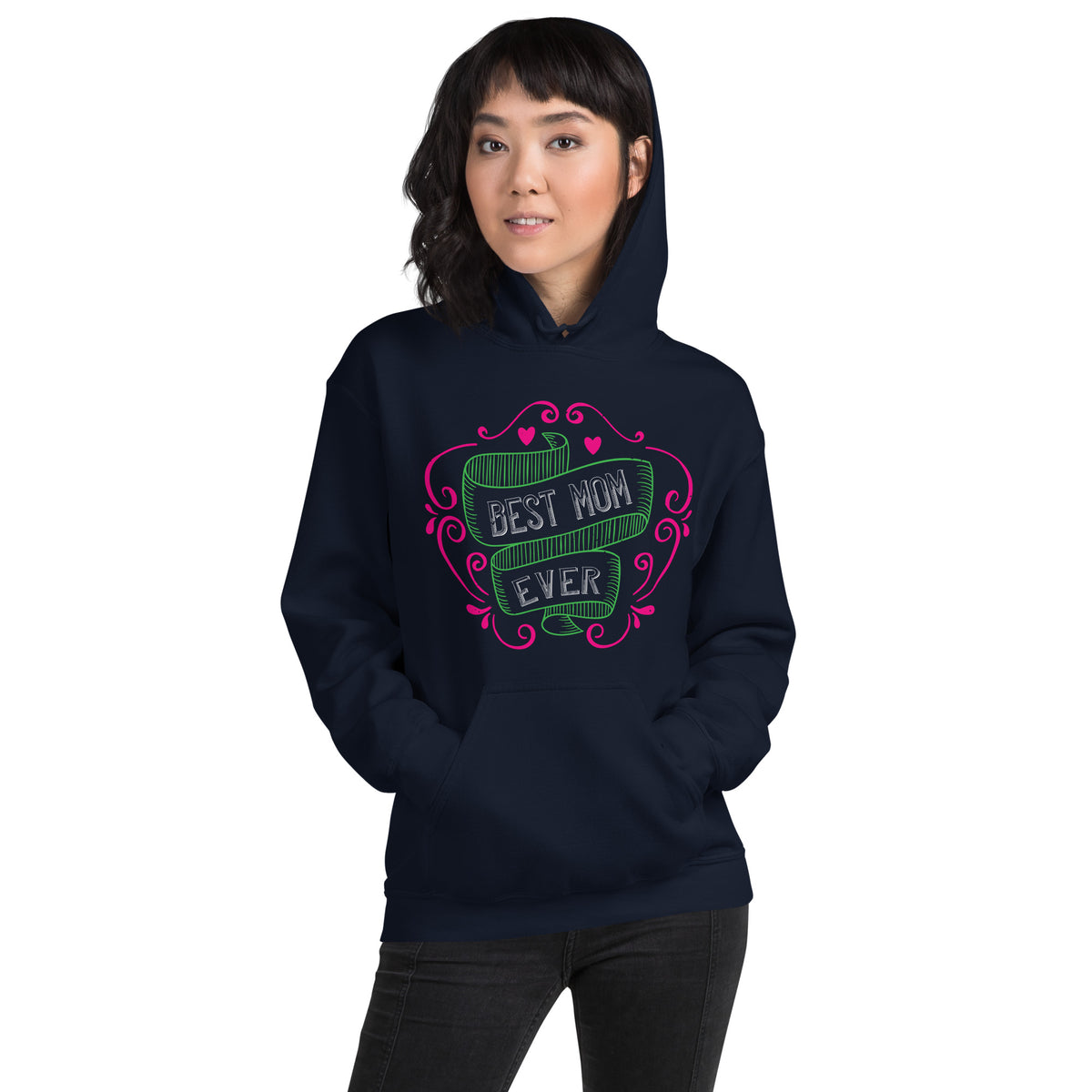 Best Mom Ever – Ornate Frame Unisex Hoodie