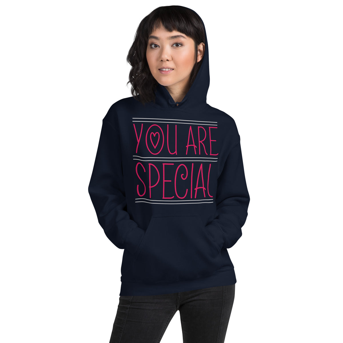 You Are Special – Pink Lines Unisex Hoodie