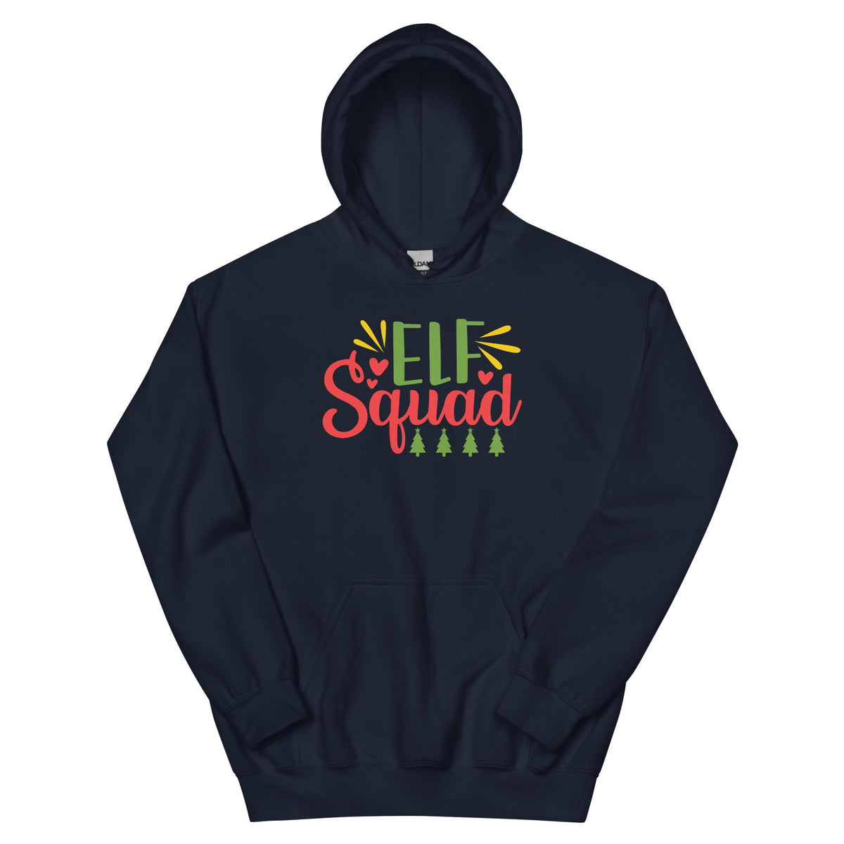 Elf Squad Christmas – Pine Trees Unisex Hoodie