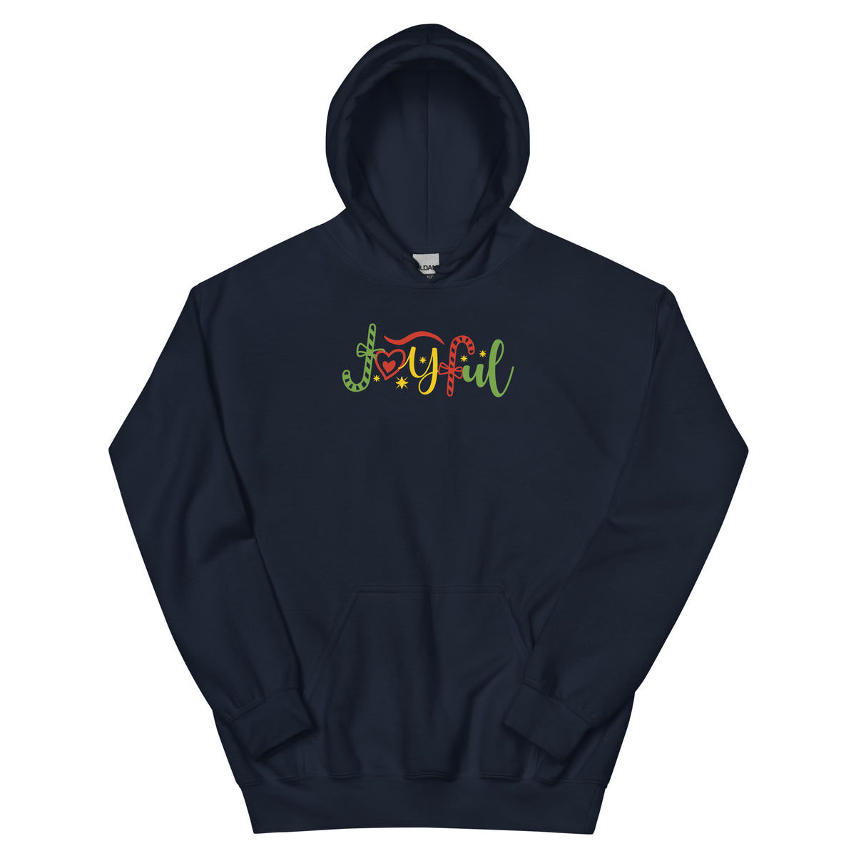 Joyful Christmas – Candy Cane Unisex Hoodie